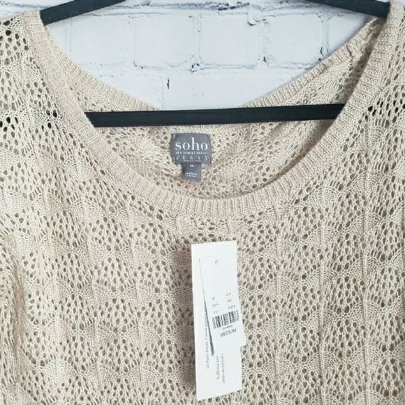 Nwt Soho Jeans By New York and Company Crochet Blouse - Picture 3 of 9